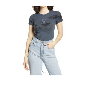 BDG Urban Outfitters Blue Moon Embroidered Graphic Tee Size Large NEW